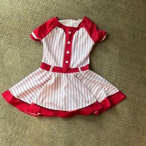 Girls Baseball themed outfit